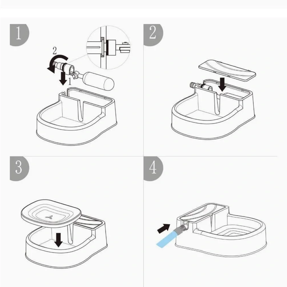 Automatic Filling Water Fountain for Pets by ALL FOR PAWS